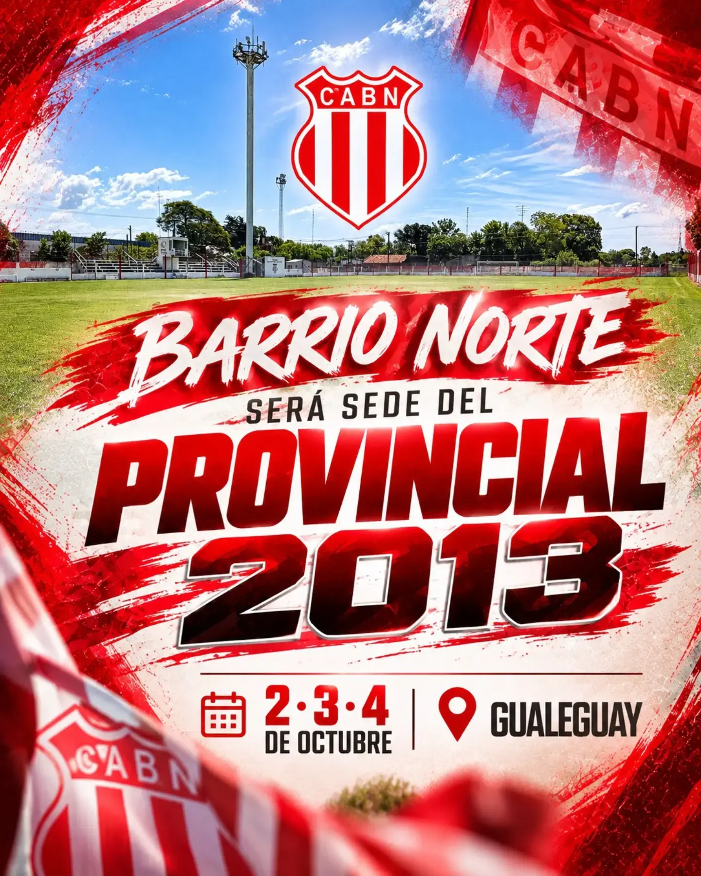 ¡Barrio Norte será sede del Provincial 2013!